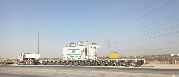 Oversized cargo in transit